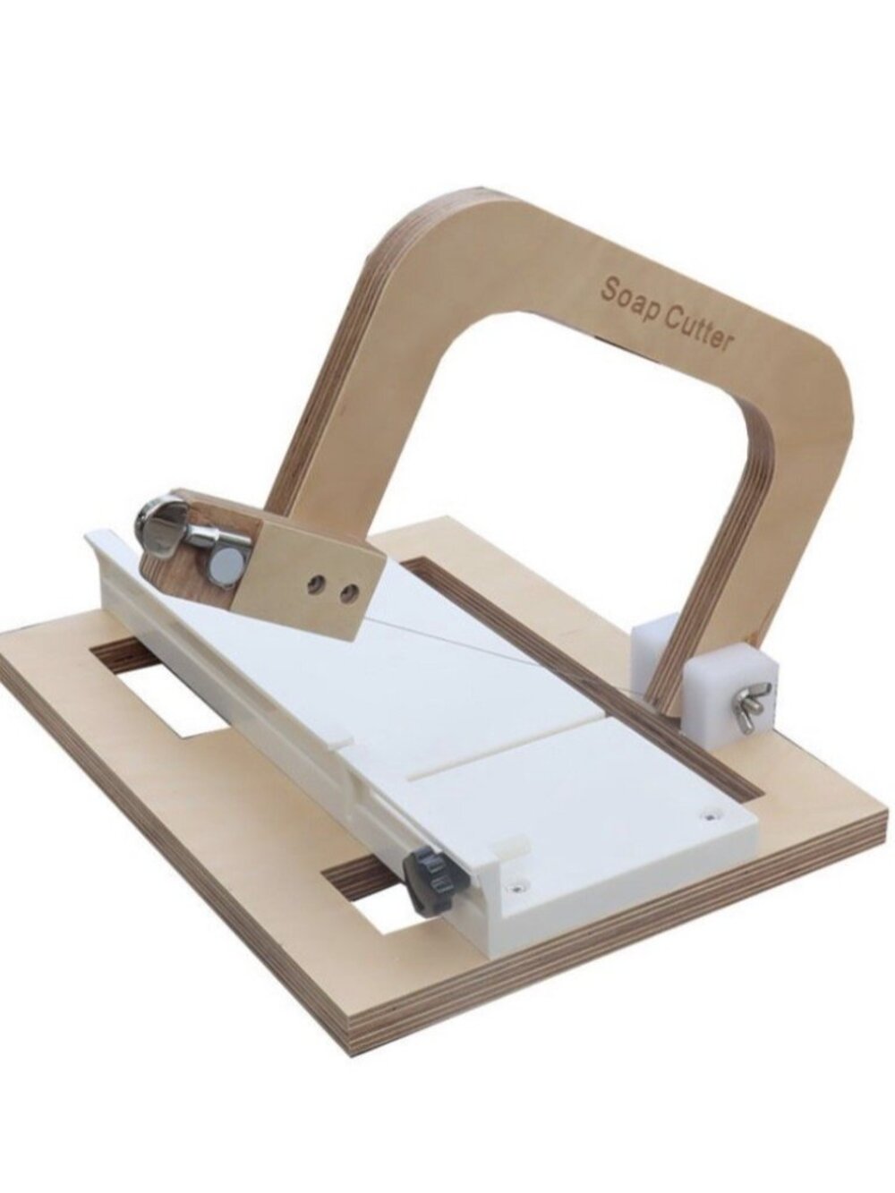 Soap cutting table with steel wire knife 25 × 34‎ cm (9.8 × 13.4 in)